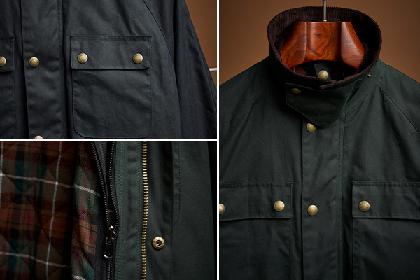 FW23_4 Waxed Jacket_Detail shots_1